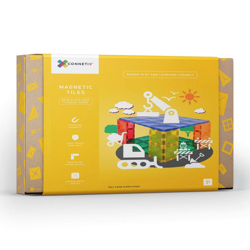 CONNETIX - 2 Piece Blue & Green Base Plate Pack
